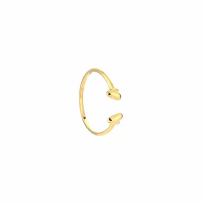 Bijoutheek Ring (Sieraad) Twee Tiny Hartjes One Size Gold