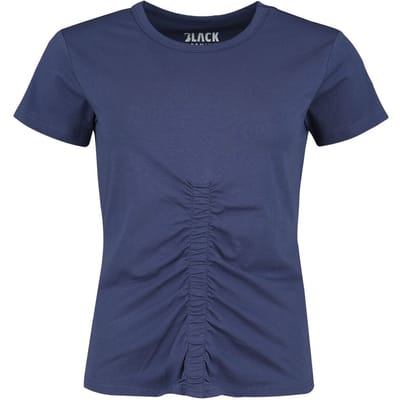 Black Premium by EMP T-shirt - Blauw T-shirt met plooitjes - XS tot S - voor Vrouwen - blauw