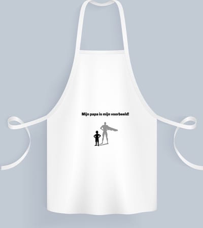 Akyol - mijn papa is mijn voorbeeld Keukenschort - Vader - goede voorbeeld papa - vader cadeautjes - vaderdag - verjaardag - geschenk - kado - vader artikelen - 82 bij 71 cm
