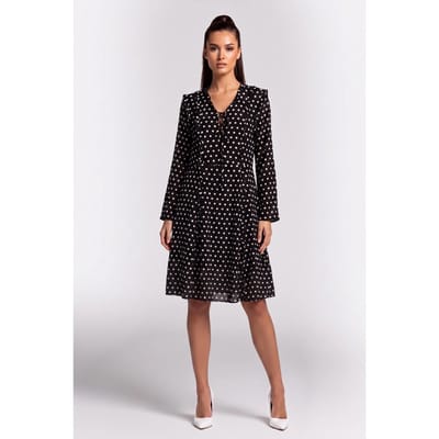 ARKET Flo Dress Black Maat: 34 | Blousejurken Outlet | Dames | Zwart