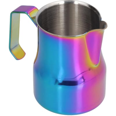 Tasse à Mousse de Lait en Acier Inoxydable Pichet Mousseur à Lait Polyvalent pour Cuisine Domestique Type 1 black