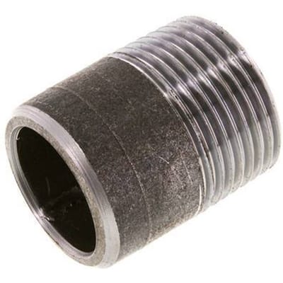 R 1'' Buitendraad x 33.7mm Stalen Pijpnippel met Las uiteinde 50 Bar DIN 2982 - 40mm [2 Stuks]