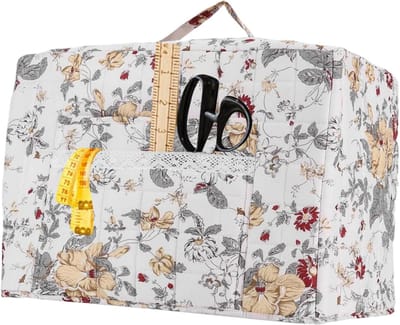 Naaimachinehoes - Beschermhoes Naaimachine - Stofvrij Houden - Boho Bloemenprint - 43x35x24 cm - Niet gespecificeerd
