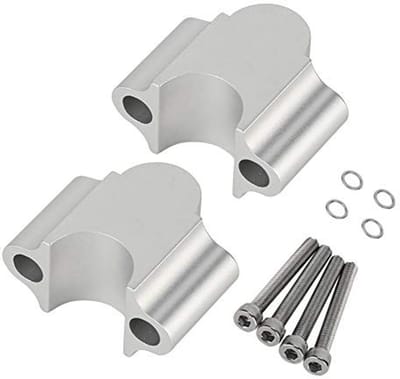 Dailygoods- Motorstuurverhoger 30 mm - Aluminium - Universele Stuurklem - Duurzaam - Chroom - Comfortabel Rijden