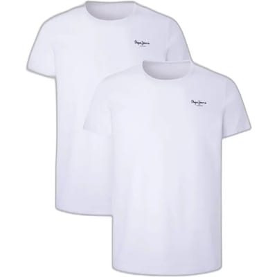 Pepe Jeans Set van 2 basic witte t-shirts