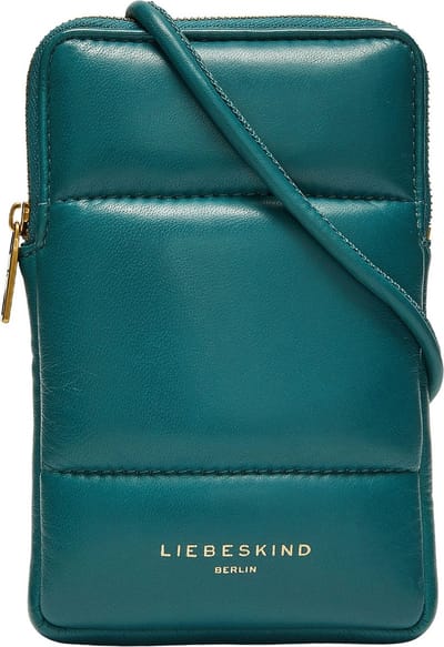 LIEBESKIND BERLIN Leren Telefoontasje Tyra Mobile Pouch Petrol
