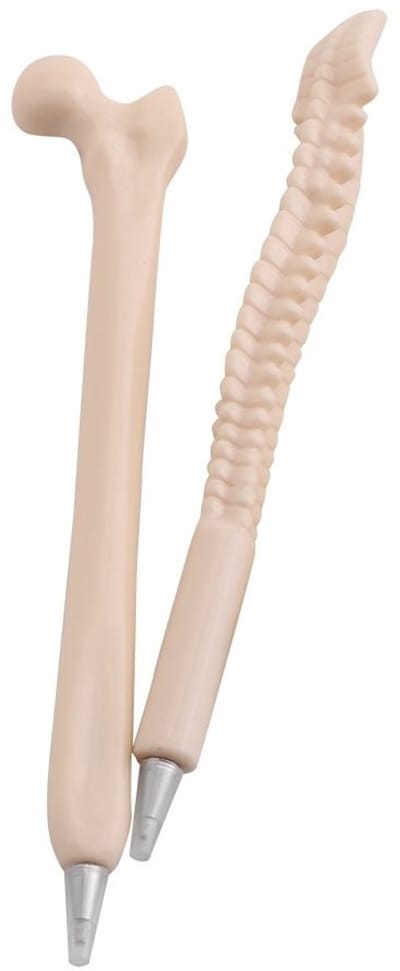 Dailygoods- Balpen Creatief Botvorm - 5 Stuks Set - Decoratief - Kantoor/Briefpapier - Blauw Inkt - 14 cm Lengte - Schrijfgerei