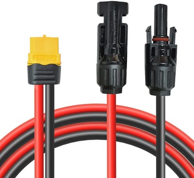 Zonnepaneel opladen kabel 0,6 m / 3 m, zonnestekker naar XT60-stekker, adapterkabel voor Powerstations
