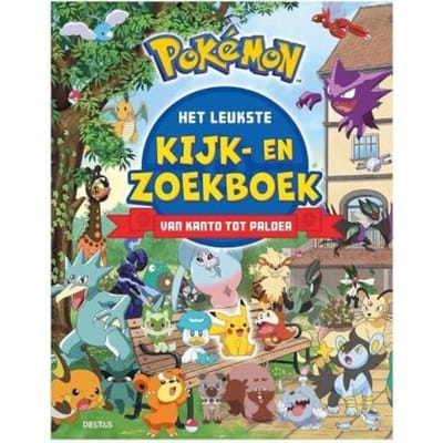 Deltas Pokémon het leukste kijk- en zoekboek van Kanto tot Paldea Educatieve boeken (spelletjes en raadsels)