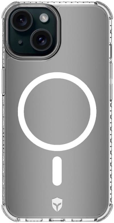Force Case, Hoesje geschikt voor iPhone 15 Plus - Air Series Versterkt & MagSafe Compatibel, Transparant