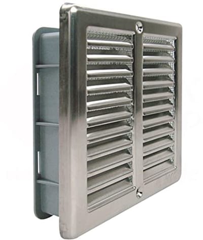 Ventilatierooster Roestvrij Staal 150 x 150 mm - Weerbestendig en Eenvoudig te Monteren