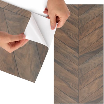Tulup Meubelfolie - Houtstructuur Meubelfolie - 75x150 cm - Bruin Meubelfolie - Wrapfolie Keuken - Klassiek Meubelfolie - Decoratiefolie - Tafeldecoratie - Texturen