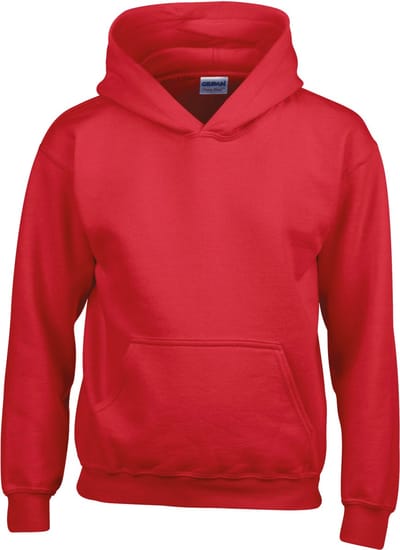 Gildan Heavy Blend™ Classic Fit Youth Hooded Sweatshirt GI18500B - Red - 3/4 years (XS)