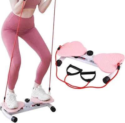 Taille Draai Schijf - Fitness Tool - Thuis Trainen - Met Handvatten - 53.5x33x12cm - Blauw