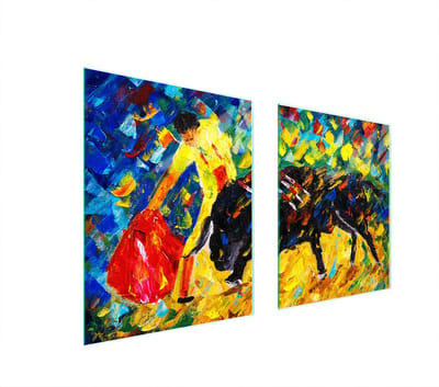 TMK ArtDeko - Snijplank - Beschermingsplaat - Glas - 85x52 cm - Kleurrijk - Temperatuurbestendig