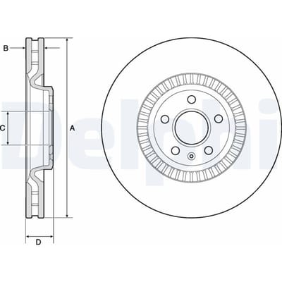 Remschijf DELPHI BG9171C
