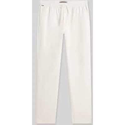 Tapered chino van linnenmix met trekkoord model 'HARLEM'