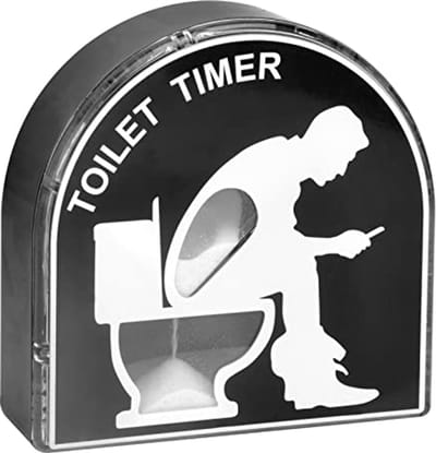 Zandloper Timer voor Op Toilet - Creatieve Decoratie en Timing Tool voor Badkamer