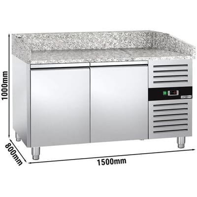 GGM Gastro Pizzakühltisch ECO - 1500x800mm - mit 2 Türen Zilver