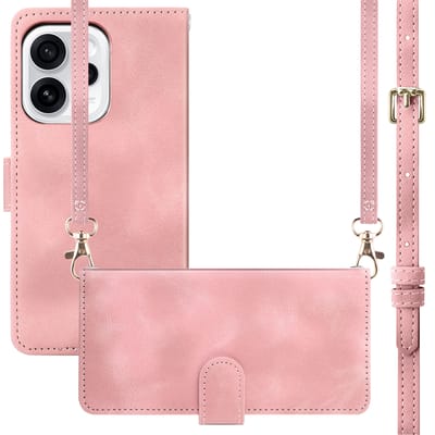 imoshion Hoesje - Geschikt voor Oppo Reno15 F (5G) - Bookcase met koord - Roze