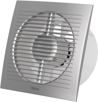 Badkamerventilator - Afzuiger Muur - Vocht Verwijderen - Stille Motor - Ø 150mm - Zilver
