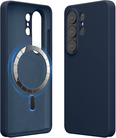 kwmobile telefoonhoesje geschikt voor Samsung Galaxy S26 Ultra - Hoesje met magneet compatibel met MagSafe - Smartphone case in marineblauw