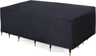 Famanu – Dekzeil - tuinmeubelhoes voor tuinmeubelen - waterdicht - anti-UV-zeil - beschermhoes - winterbestendige tafel voor tuintafels - terrasmeubels (213 x 132 x 72 cm)