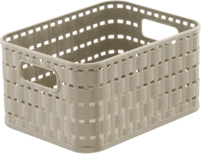 Rotho COUNTRY - Mand / Opberger - 18 x 14 x 10 cm - Cappuccino