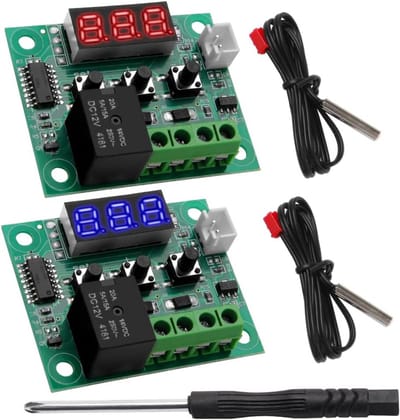 2x Digitale Temperatuurcontroller Module 12V DC -50 tot 110°C Thermostaat met Waterdichte Sonde