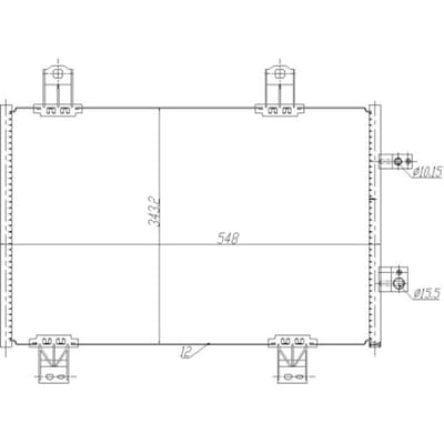 Condensor, airconditioning NRF 350480