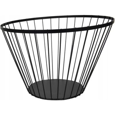 MANDSCHAAL VOOR FRUIT EN GROENTEN ZWART METAALDRAAD 28 cm LOFT SCHAAL