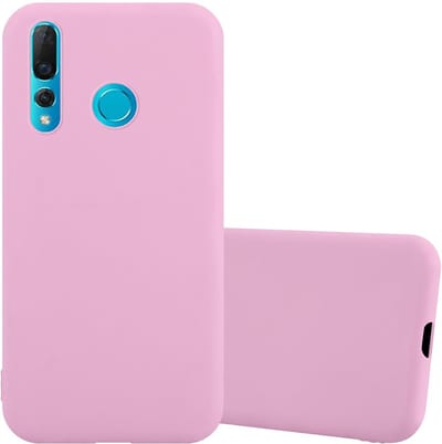 Cadorabo Hoesje geschikt voor Huawei NOVA 4 in CANDY ROZE - Beschermhoes gemaakt van flexibel TPU silicone Case Cover