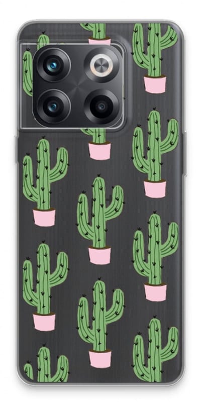 Case Company® - Hoesje geschikt voor OnePlus 10T hoesje - Cactus Lover - Soft Cover Telefoonhoesje - Bescherming aan alle Kanten en Schermrand