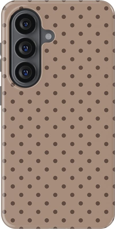 Polka Dots Hoesje Samsung Galaxy S26 | Geschikt Voor Mag | Stippen Design Backcover Samsung Galaxy S26 Sandstone Dots