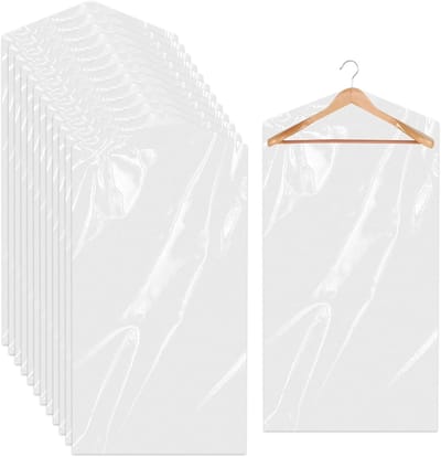 carmdering - Kledinghoes - Kledingbeschermhoes - Droogreinigerzak - Duidelijk Zichtbaar - Stofdicht Ontwerp - Hoogwaardig PE Plastic - Lichtgewicht En Draagbaar - Ideaal Voor Reizen En Opslag - 30 Stuks