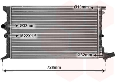 Van Wezel - RADIATOR VOOR CITROEN XANTIA 1993-1998 00001301N9
