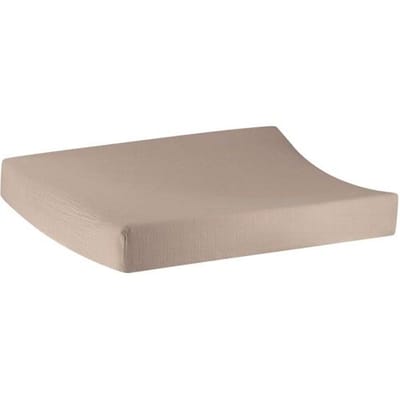 Prénatal aankleedkussenhoes mousseline Mid Grey Taupe unisex