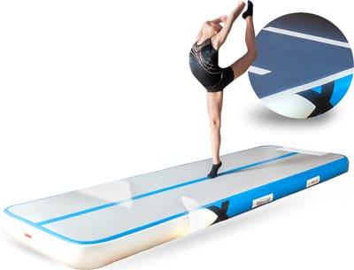 YouAre Turnmat — AirTrack Pro 4.0 | 3 meter — 15cm dik | Gymmat | Gymnastiek | Speelmat | Yogamat | Opblaasbaar | Waterproof | 50% gem. meer volume — Turnmatten — Fitness Matten — 3m mat opblaasbaar Inclusief lucht pomp & draagtas opberghoes