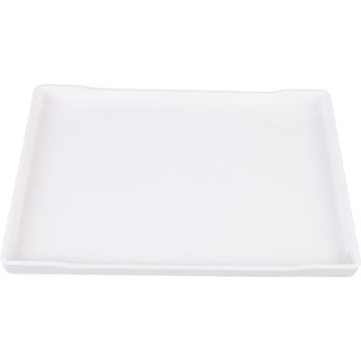 Plastic Serveerschaal 9.1x13.0in Groot Herbruikbaar Rechthoekig Feestplateau voor Theeservies Fruit Desserts White