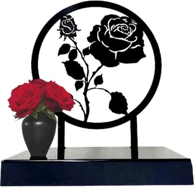 Urn Roos - inhoud 3L - geheel 2mm staal - gepoedercoat - exclusief design - kwaliteit