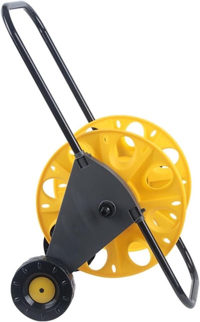 Slangenwagen - Haspelwagen - Tuin Besproeien - Ergonomische Geleider - Tot 50 cm - Geel