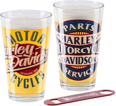 Harley-Davidson Parts & Service Pint Glas Set
