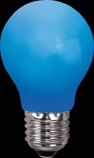 Prikkabel - Standaard bol - E27 - 0.9W - Blauw