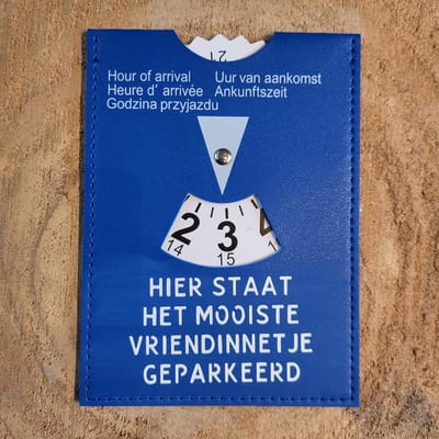 Parkeerschijf - vriendinnetje - Valentijn - Hier staat het mooiste vriendinnetje geparkeerd