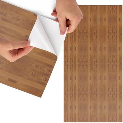 Tulup Meubelfolie - Bruine textuur Plakfolie Meubels - 65x130 cm - Bruin Meubelfolie - Meubel Wrap Folie - Rustiek Meubelfolie - Plakfolie Meubels - Keuken decoratie - Texturen