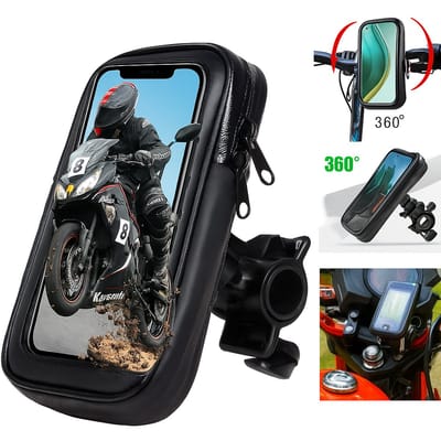 Telefoonhouder Fiets - Waterdichte Telefoon Houder - Fiets & Scooter - Stuur Buis Bevestiging
