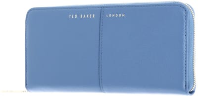 Ted Baker Leren portemonnee Aminne Large Zip around Purse Blue blauw