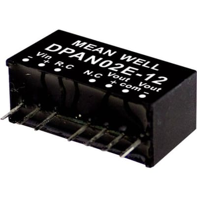MEAN WELL DPAN02E-12 DC/DC-convertermodule 83 mA 2 W Aantal uitgangen: 2 x Inhoud 1 stuk(s)