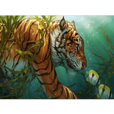 Diamond Schilderen Cross Stitch Diamond Borduren Tijger Dieren Foto Diamond Mozaïek Home Decor 20X30CM beige