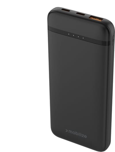Mobilize Triple USB / USB-C Powerbank 10.000 mAh Power Delivery 20W - Zwart